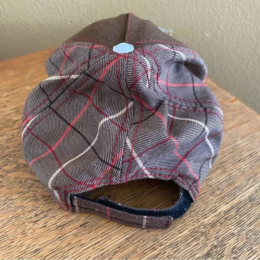 Gorin San Cassel Kids Brown Motorcross Adjustable Baseball Hat.  One Size. VGUC!